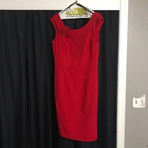 Red Calvin Klein dress